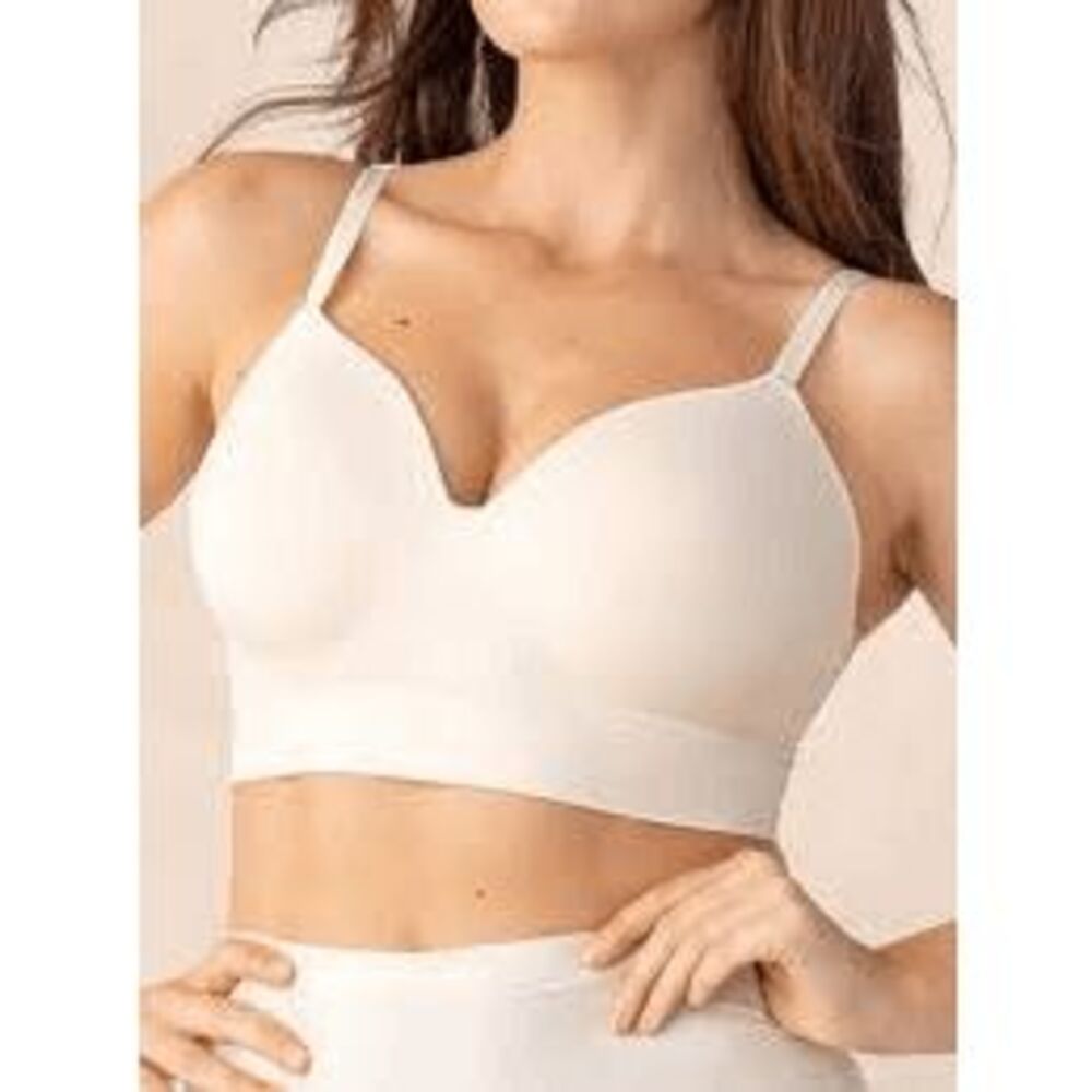 Shapermint Essentials Supportive Comfort Wireless Shaping Bra Beige 2XL NEW